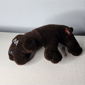Vintage 1985 Pound Puppies Large Dark Brown Stuffed Animal Plush chocolate